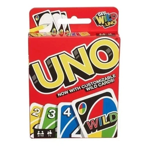 Mattel wild uno card game - card,