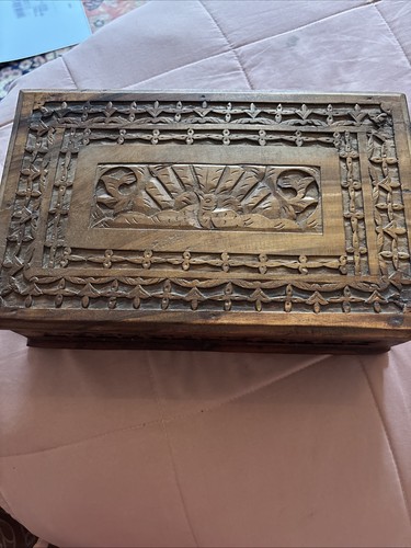 Vintage hand carved sheesham - vintage,
