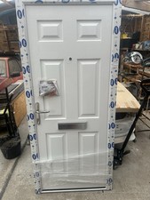 Solid-core composite fire door
