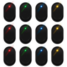 12PCS Rocker Switch 12V 20A