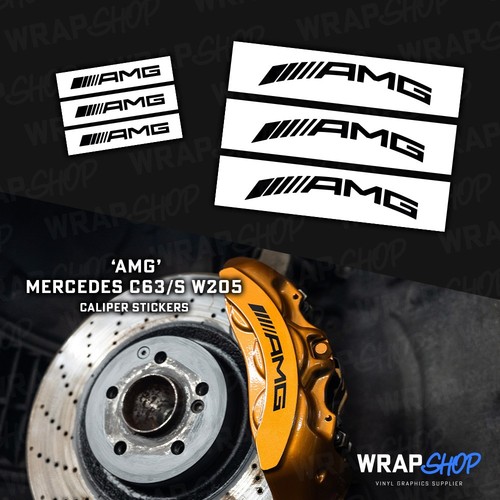 Amg brake caliper - 'amg', stickers