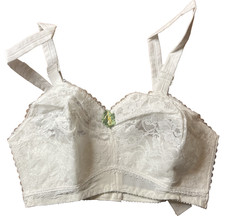 Women's Bra White Lace Vintage