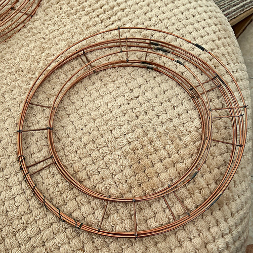 Wire wreath ring 5 - 10”,
