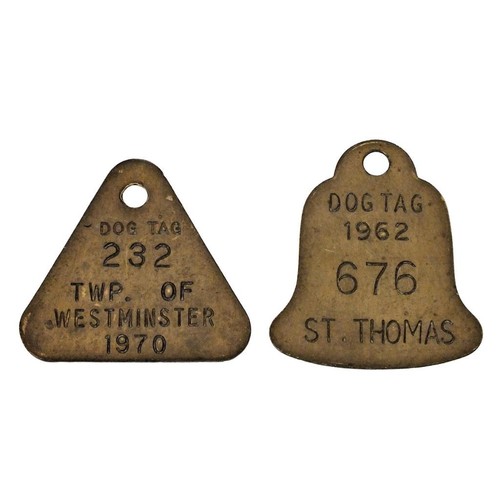 Vintage dog tags 1962 - dog,