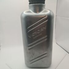 Vintage Rare Victory Guaranteed Military Water Bottle Flask Canteen Silver Toned