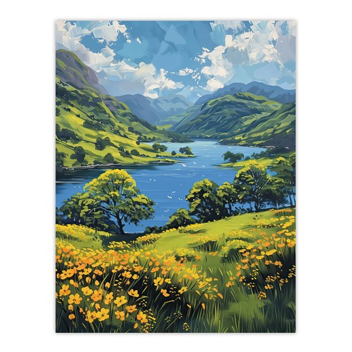 Lake district landscape - lake,