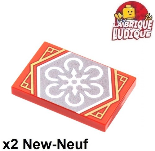 Lego tile decorated 2x3 - tile,