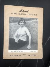 Ideal Home Knitting Machine Knitting Pattern Book No 6