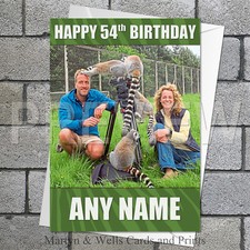 Animal park birthday card - animal,
