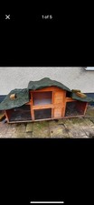 Rabbit Hutch And Run PawHut