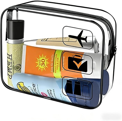 Clear toiletry bag - toiletry,