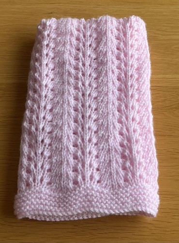 Hand knitted pink doll - pink,