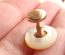 Vintage Shirt Collar Stud Gold
