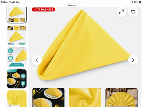 Yellowdinner cloth napkins - yellowdinner,