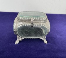 Vintage Bevelled Glass Trinket