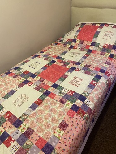 Handmade patchwork quilt - patchwork,