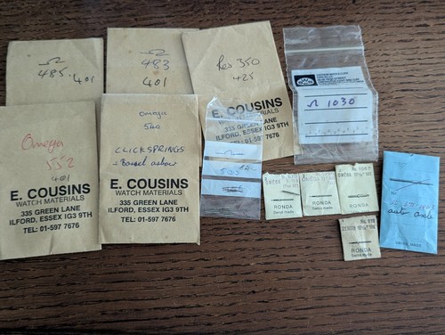 Omega watch parts - omega, packets