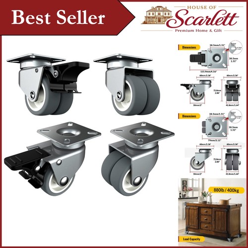Swivel caster wheels set - of, 4