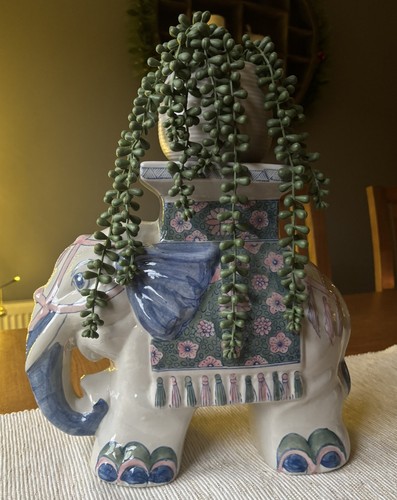 Vtg large ceramic elephant - vtg,
