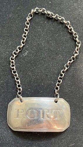 Sterling silver bottle labels - sterling,