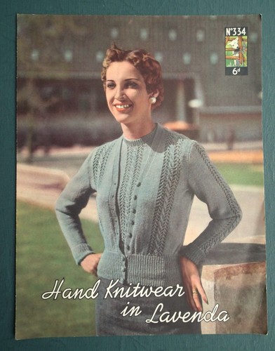Vintage 1940s 1950s - , knitting