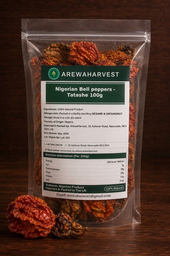 Red tatashe dried nigerian - dried,