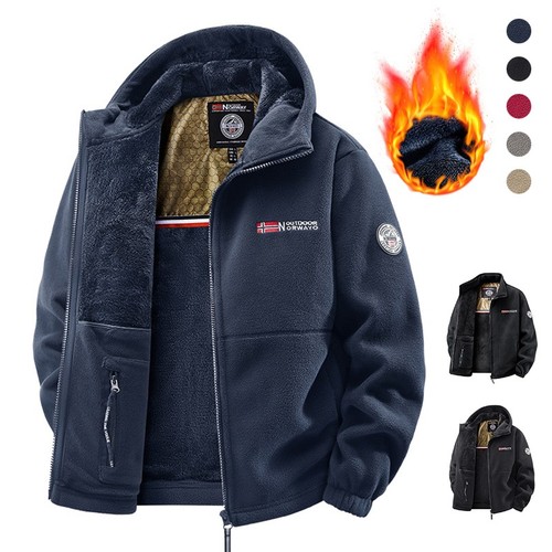 Men heated jacket - winter, polar