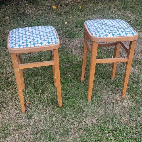 Pair retro vintage stools - pair,