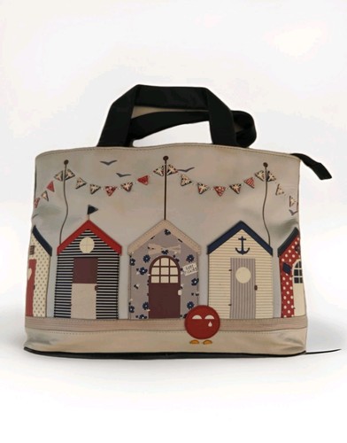 Yoshi beach huts cream - yoshi, navy