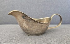 Vintage David Mappin Sheffield Silver Plate Sauce Gravy Custard Mini Boat Jug