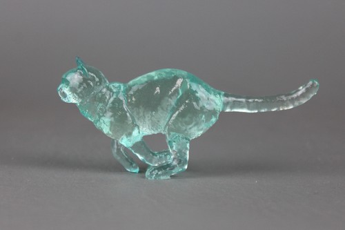 Blue clearware running cat - blue,