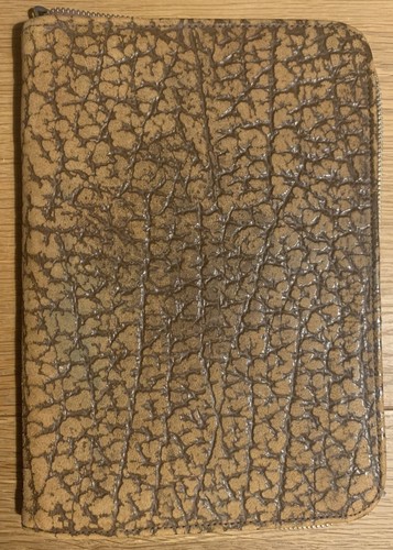 Vintage brown leather zipped - vintage,