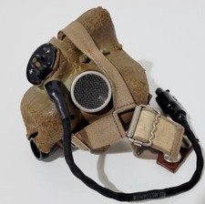 WW2 /1950s RAF H TYPE OXYGEN MASK FOR FLYING HELMET, ORIGINAL BRITISH PILOT KIT