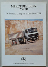 Mercedes-Benz 2527B 6x4 Tipper / Mixer Brochure 1993