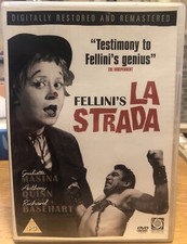 La Strada 1954 Rare Deleted Italian Classic Giulietta Masina, Anthony Quinn DVD