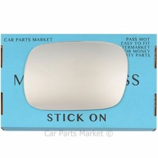 Left Passenger Side WING DOOR MIRROR GLASS For Jeep Cherokee 1997-2000 Stick On