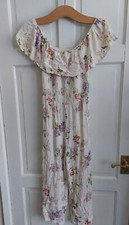 Primark Uk 10 Cream Floral
