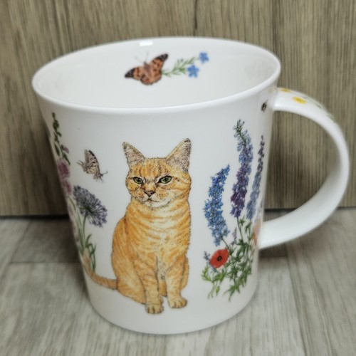 Dunoon mug cup floral cats - dunoon,
