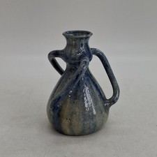 Art Nouveau Blue Drip Glaze