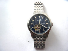 BULOVA MENS SKELETON AUTOMATIC WATCH 96A189 STAINLESS STEEL BRACELET GENUINE