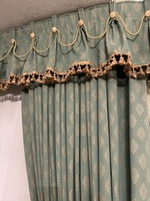 Damask Jacquard Curtains 62”