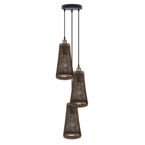Head rattan ceiling pendant - ceiling,