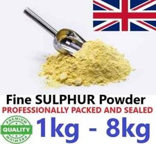 Sulphur Powder Flowers of Sulphur 99% PURE Garden Soil, Soap 200g-8kg FREE P&P