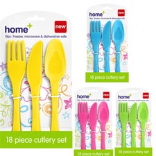 18pc Cutlery Set Plastic Spoon