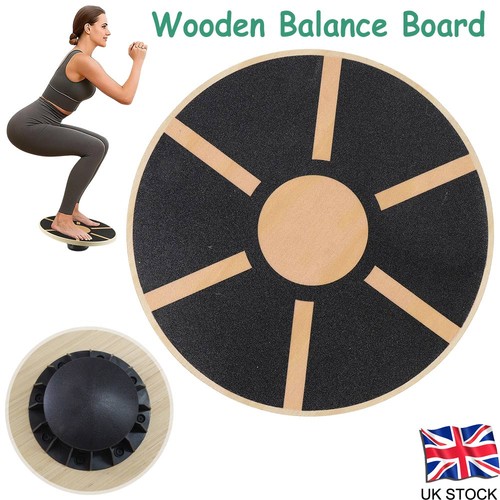 Non slip wooden wobble board - non-slip,