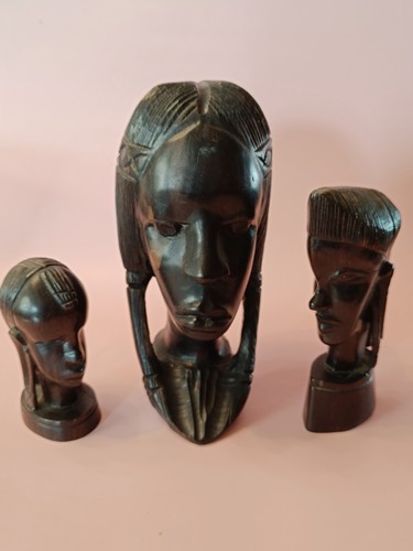 Assorted vintage wooden carved - assorted,