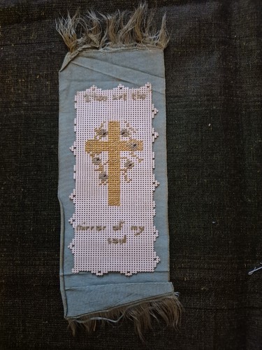 Antique hand embroidered - hand,