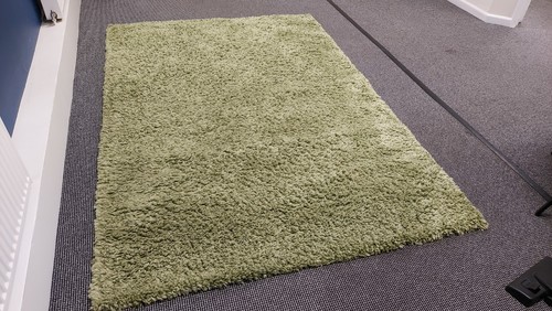 Dunelm slumber green rug - dunelm,