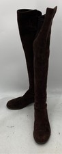 Stuart Weitzman Womens Brown Suede 50/50 Over the Knee Boots sz 10 N