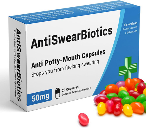 Antiswearbiotics joke pill - antiswearbiotics,